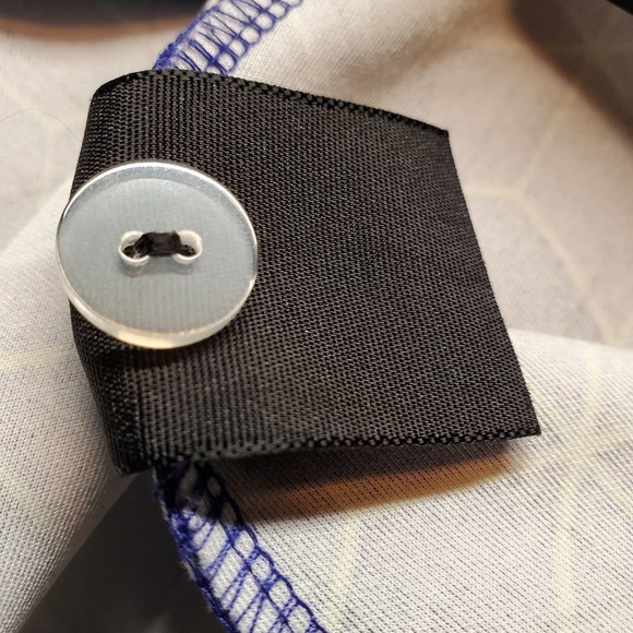 Worthington geometric art deco Modern Fit Shorts PS Blue - Picture 5 of 5